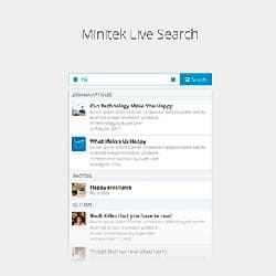 Minitek Live Search v3.4.7 - умный поиск на AJAX для Joomla