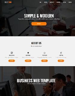  OS BizOne v3.9.12 - one page business template for Joomla 
