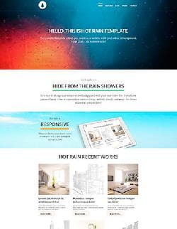 Hot Rain v1.0 - a template with the animated background for Joomla