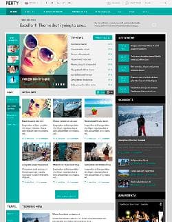 SJ Perty v2.1.0 - a template for the news websites on Joomla