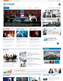 SJ Financial II v2.0.2 - a template of the website of financial news to Joomla