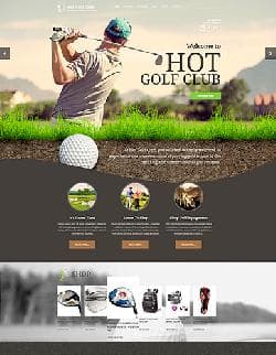  Hot Golf v1.0 - the site template Golf course for Joomla 