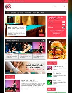VT Billiard v1.2 - a template of the website of billiards club (Joomla)