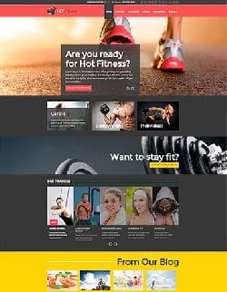 Hot Fitness v1.0 - fitness a template for Joomla