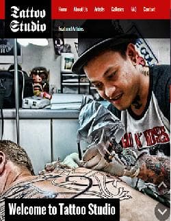  Tattoo Studio v1.0 - template site tattoo parlor 