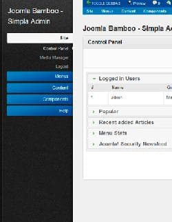 JB Simpla v1.0.12 - an admin panel template for Joomla