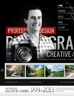 OT Photographer v2.5.0 - a template of the website of the photographer for Joomla