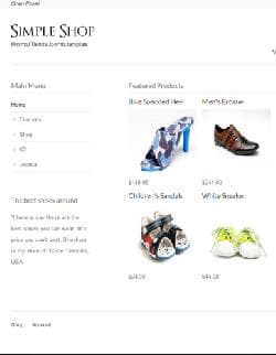 JB Zen Simple Shop v1.1.0 - a template of online store for Joomla (Tienda)