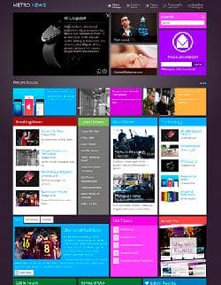  TX Metronews v1.2 - news template in Metro style for Joomla 