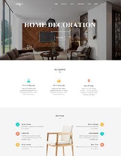  TZ Dekor v1.8 - website template about interiors for Joomla 