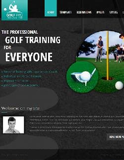 JM Personal Site v1.05 EF3 - a website template about golf for Joomla