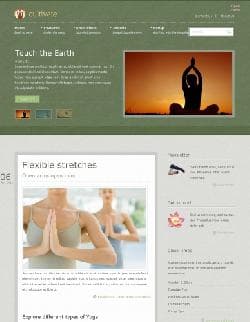  JB Cultivate v1.1.2 - website template about yoga and meditation for Joomla 