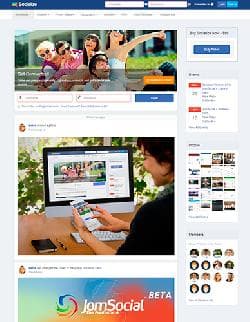 Socialize template v2.0 - a template for the Jomsocial component