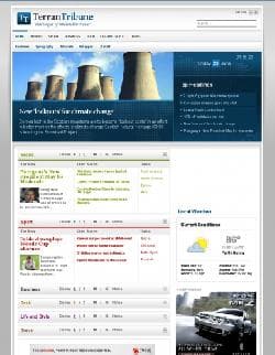 RT TerranTribune v1.1 - a template of the news portal for Joomla