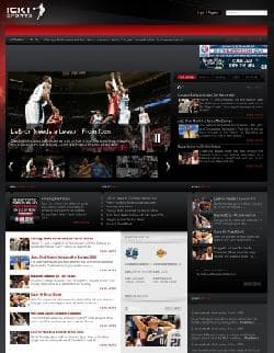 GK ICKI Sports v2.0.1 - Joomla шаблон спортивного новостного сайта