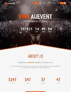 Vina AuEvent v1.2.0 - адаптивный шаблон мероприятия для Joomla