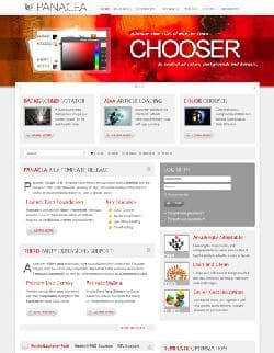 RT Panacea v1.10 - Joomla a template with the choice of color