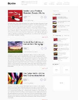 MTS Boxline v1.0 - a template for Wordpress