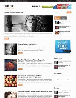 MTS Wildfire v1.0 - a template for Wordpress