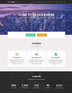  MTS OnePage v1.0.6 - template for Wordpress 