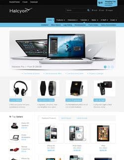 RT Halcyon v1.10 - a template of online store of the equipment for Joomla