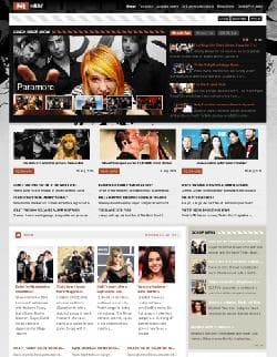 GK Hit Music v2.0.1 - a template of the musical portal for Joomla