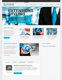 RT Clarion v1.11 - business a template for Joomla