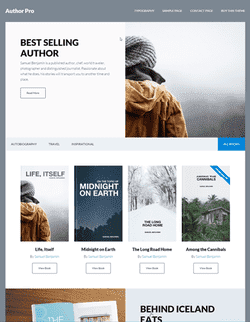 SP Author Pro v1.0.0 - a template for Wordpress