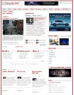 YJ Newsline v1.0 - a template of the news website for Joomla
