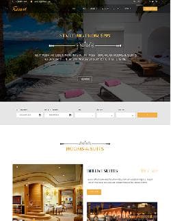 JS Resort v1.8 - a template of magnificent hotel for Joomla