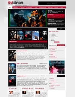 YJ Youmovies v1.0.1 - a template of cinema of the website for Joomla