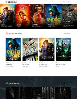 JS Moview v1.9 - bonus cinema a template for Joomla