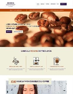  Hot Aroma v1.0.0 - website template about coffee Joomla 