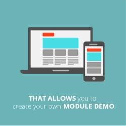 Module Demo v - the designer of demo of modules for Joomla