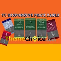  TC Price Table v - component of output price charts for Joomla 