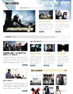 GK Hewahoo v1.0.2 - a template of the fashionable musical blog for Joomla