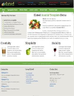Elated v - a premium a template for Joomla