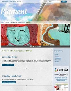 Pigment v - a premium a template for Joomla