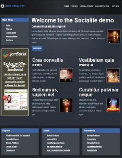 Socialite v - премиум шаблон для Joomla