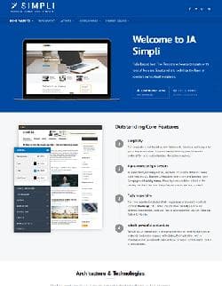 JA Simpli v1.0.6 - free template for Joomla 