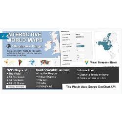 Interactive World Maps for Wordpress v1.9.9 - интерактивная карта мира для Wordpress