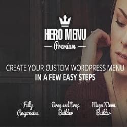  Hero Menu Responsive WordPress Mega Menu Plugin v1.10.0 - плагин для создания меню Wordpress 