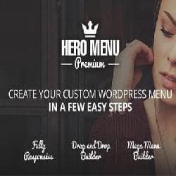 Hero Menu Responsive WordPress Mega Menu Plugin v1.10.0 - плагин для создания меню Wordpress