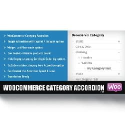  WooCommerce Category Accordion v1.2.1 - вывод категорий в виде аккордеона для WooCommerce 