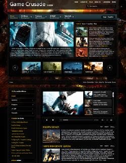 S5 Game Crusade v1.0 - a template of the game blog for Joomla