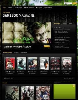 GK Gamebox v2.11 - Joomla a template magazine online about computer games