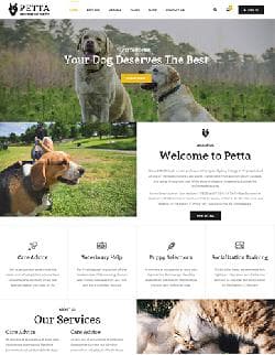  SJ Petta v3.9.16 - премиум шаблон для сайта о домашних животных 