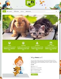  VT Pets v1.2 - premium template for a site about animals 