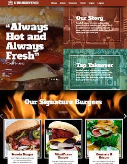JXTC BurgerTime v3.4.0 - a premium a template for the website of restaurant