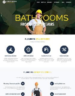 Hot Plumber v2.5.0 - a premium a template for the website of small business